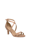 The Sandy - Latte Leather 3 Stiletto