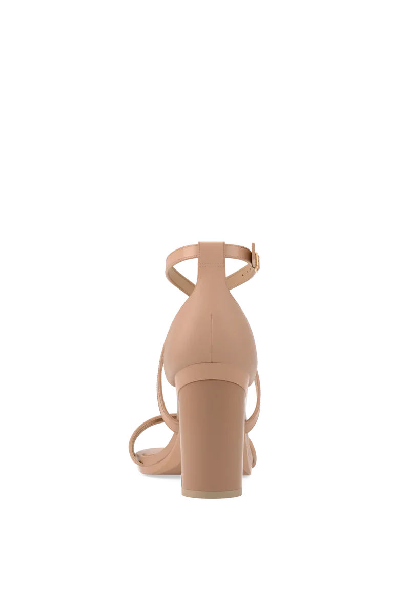 The Sandy - Latte Leather 4 Block