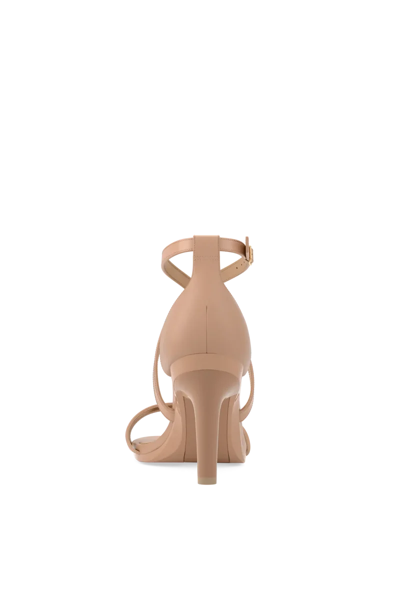 The Sandy - Latte Leather 4 Stiletto