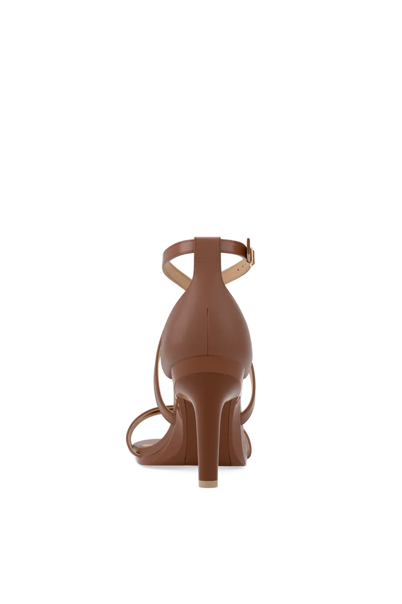 The Sandy - Walnut Leather 4 Stiletto