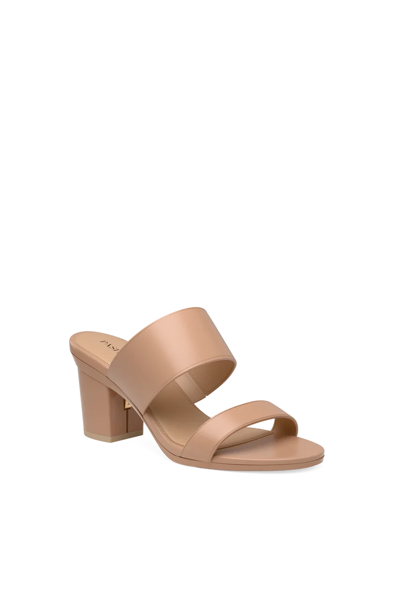 The Slide - Latte Leather 3 Block
