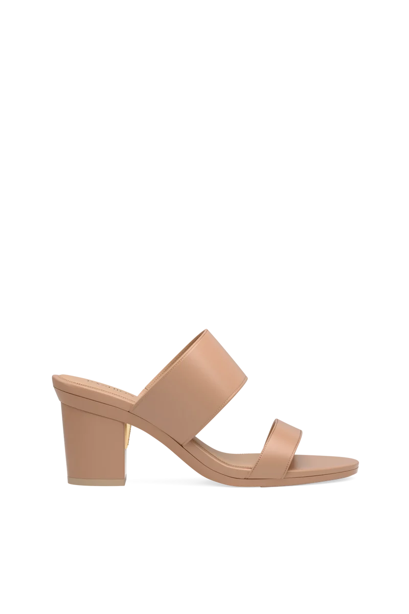 The Slide - Latte Leather 3 Block
