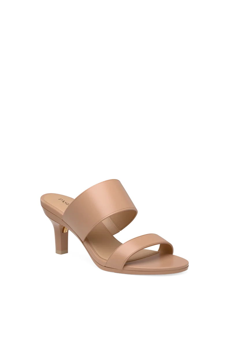 The Slide - Latte Leather 3 Stiletto