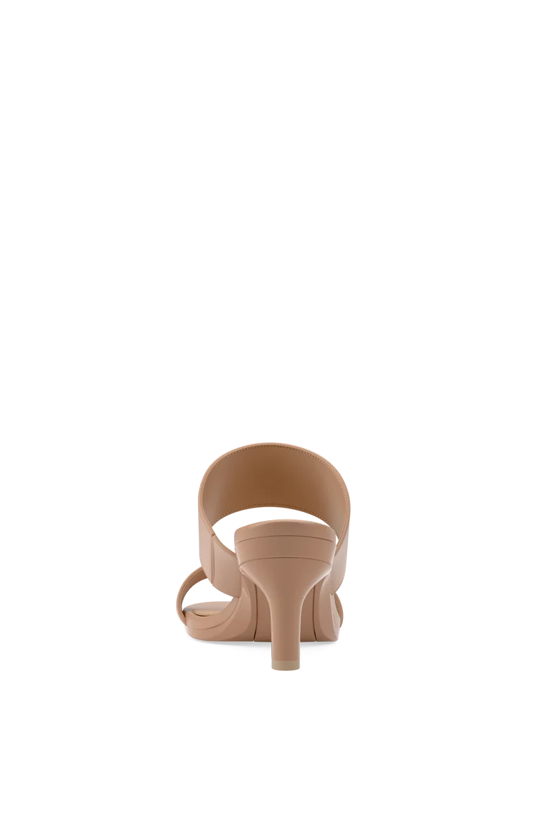 The Slide - Latte Leather 3 Stiletto