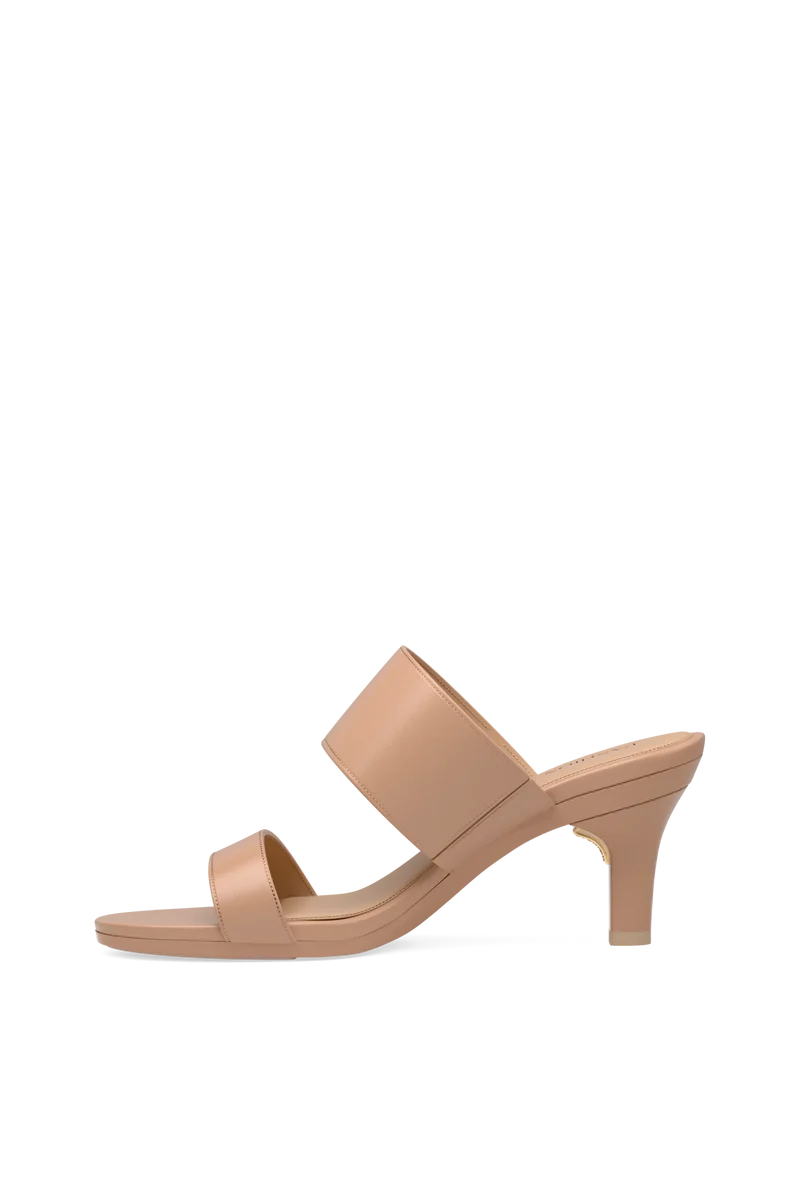 The Slide - Latte Leather 3 Stiletto