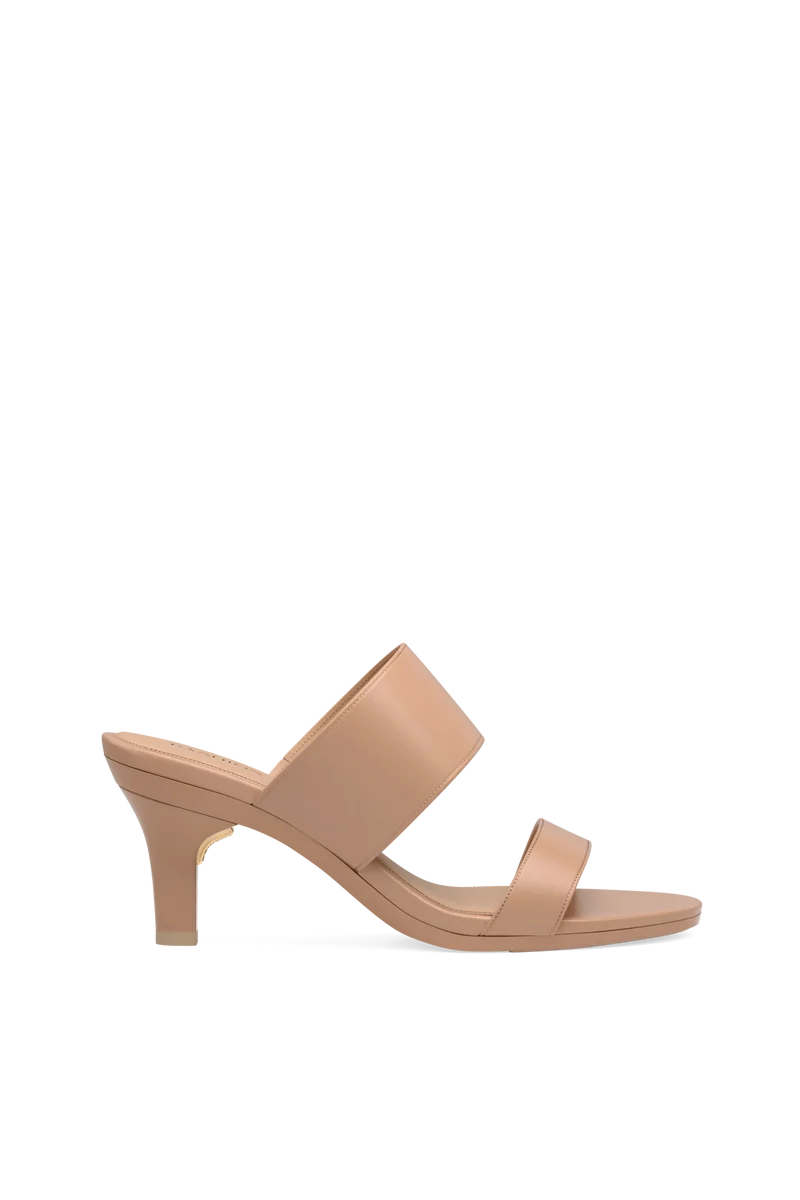 The Slide - Latte Leather 3 Stiletto