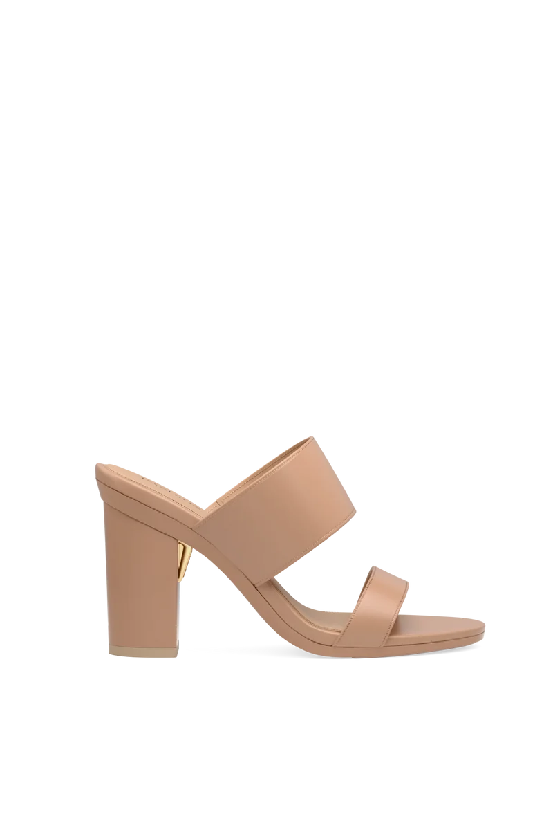 The Slide - Latte Leather 4 Block