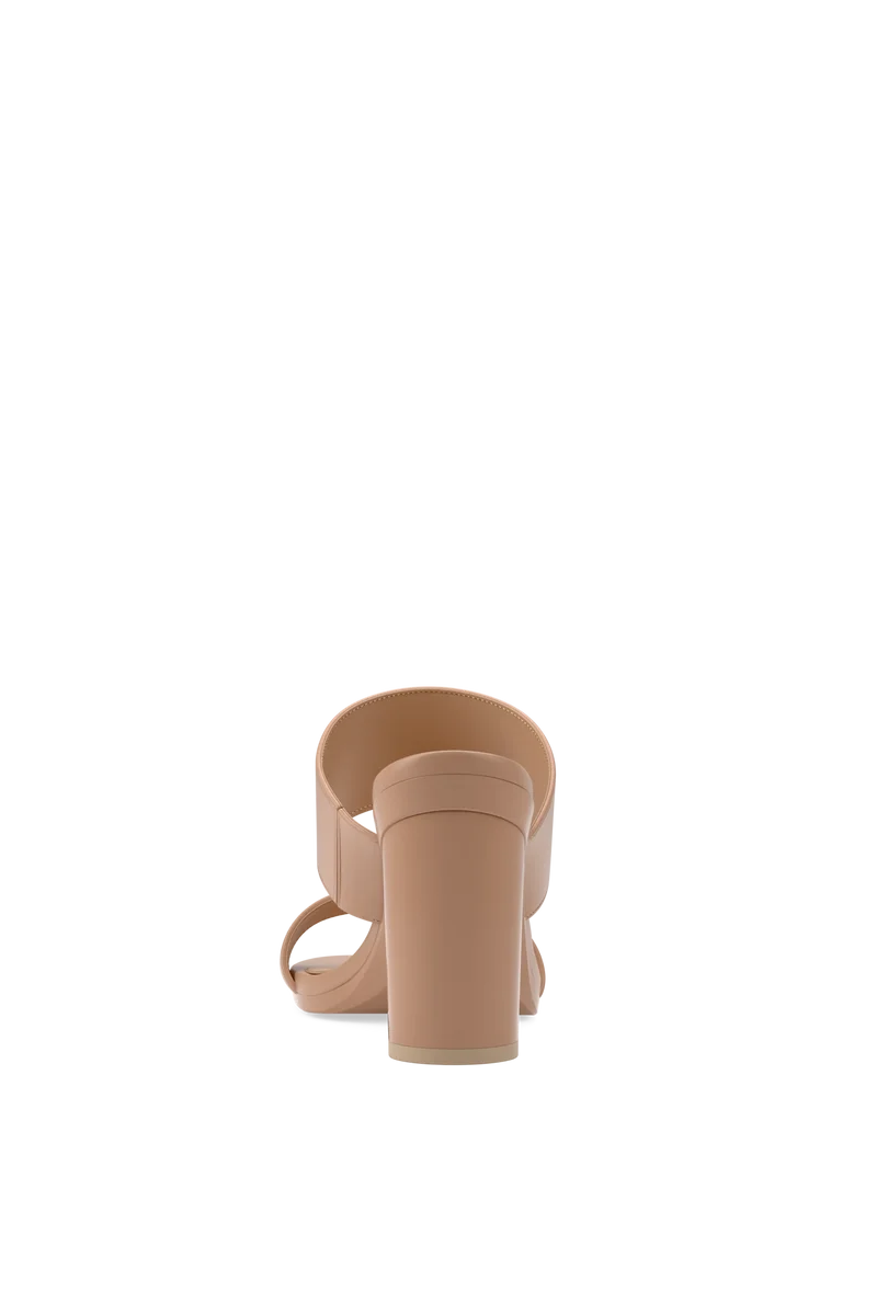 The Slide - Latte Leather 4 Block