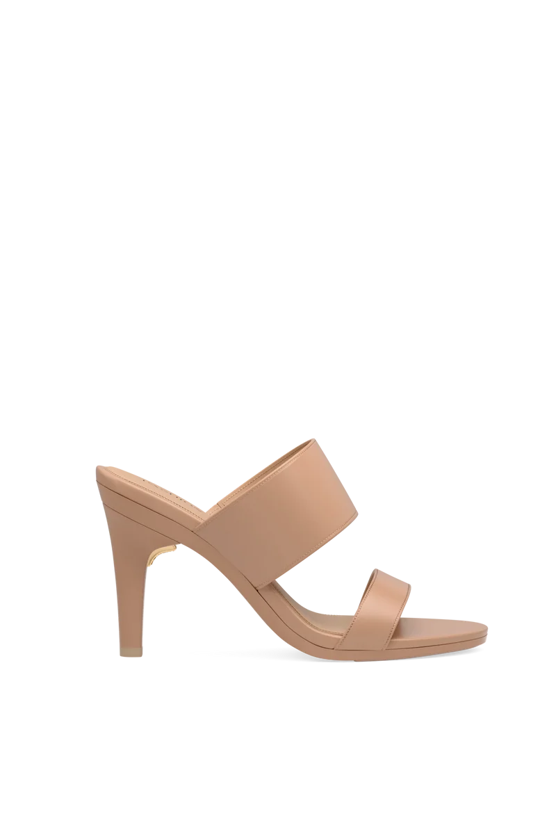 The Slide - Latte Leather 4 Stiletto