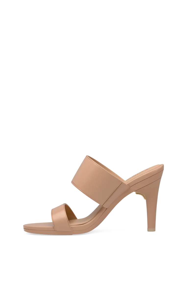 The Slide - Latte Leather 4 Stiletto