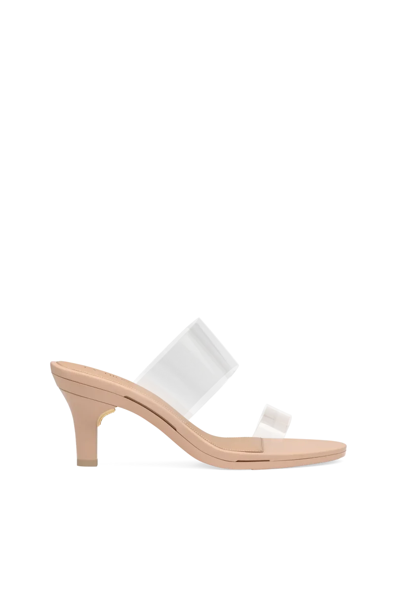 The Slide - Sand Transparent 3 Stiletto