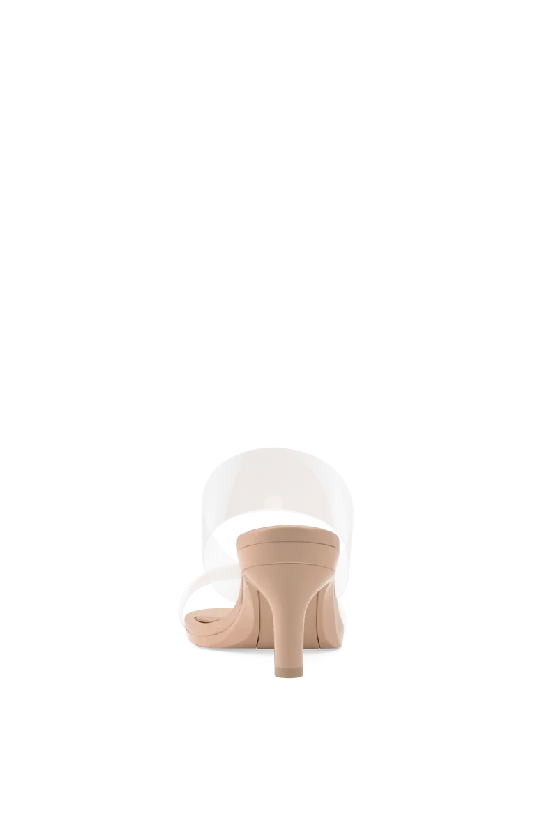 The Slide - Sand Transparent 3 Stiletto