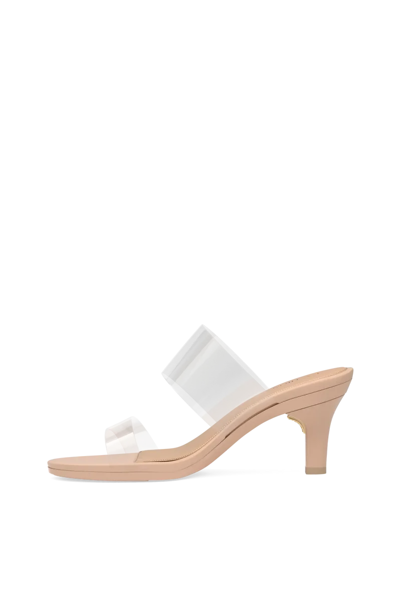 The Slide - Sand Transparent 3 Stiletto