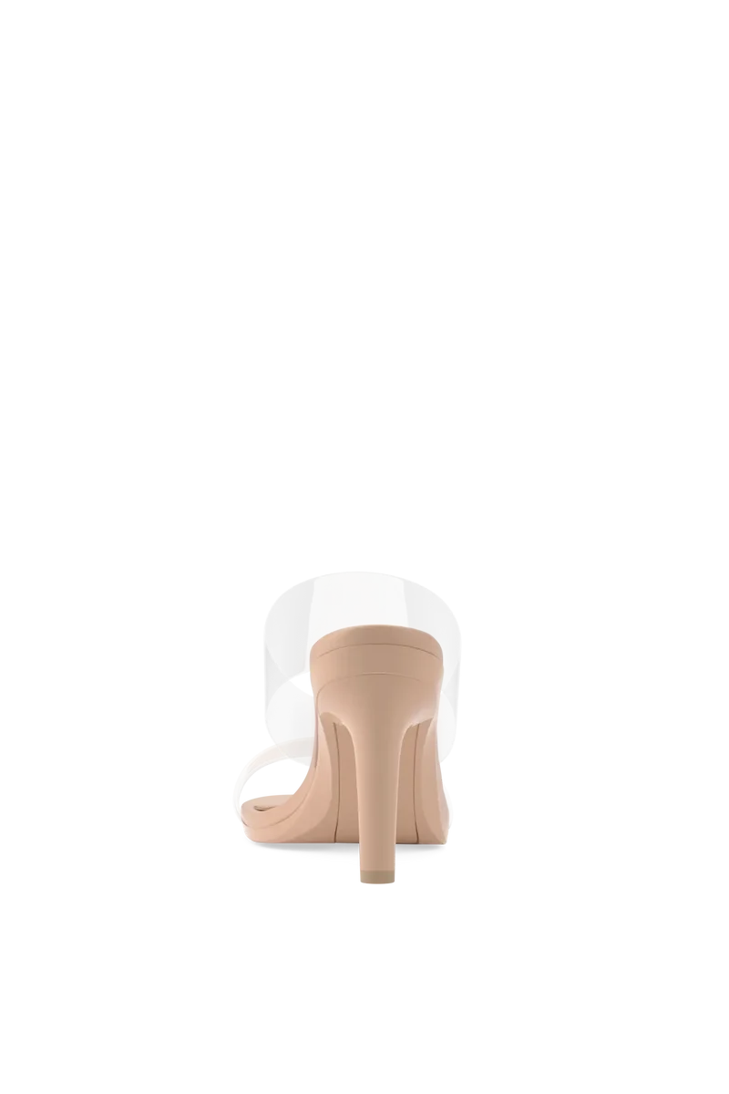 The Slide - Sand Transparent 4 Stiletto