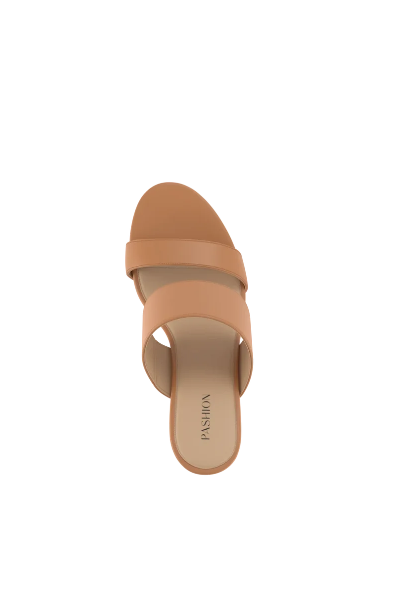 The Slide - Whiskey + Block Heel Kit 3 Whiskey