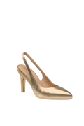 The Slingback - Matte Gold 4 Stiletto - Final Sale