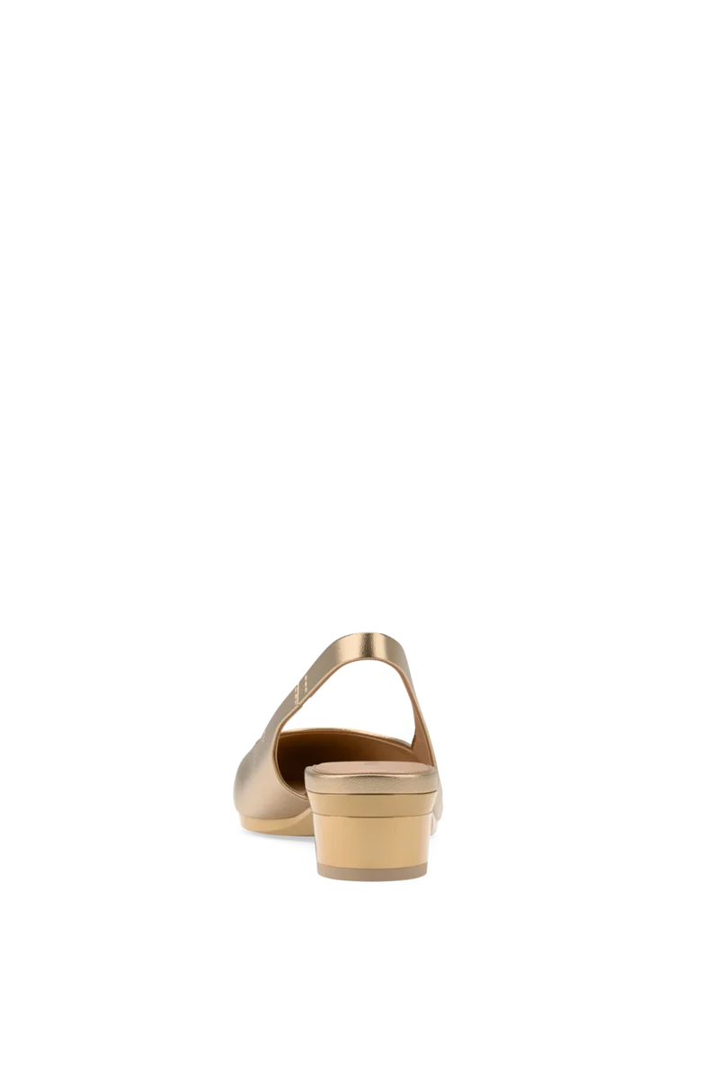 The Slingback - Matte Gold Flat - Final Sale