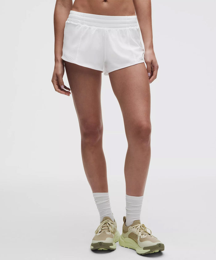 Theta Tau lululemon Hotty Hot High-Rise Lined Short 2.5" - White