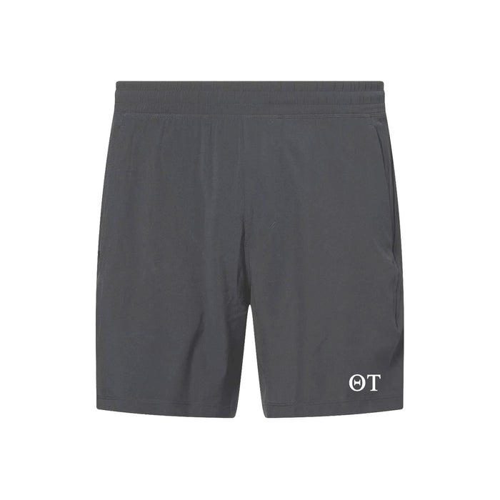 Theta Tau lululemon Pace Breaker Linerless Short - Onxy Grey 7"