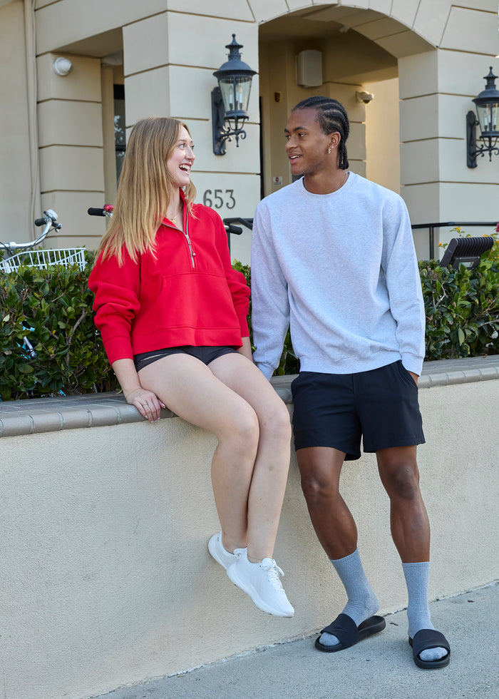 Theta Tau lululemon Scuba Oversized Half-Zip Hoodie - True Red
