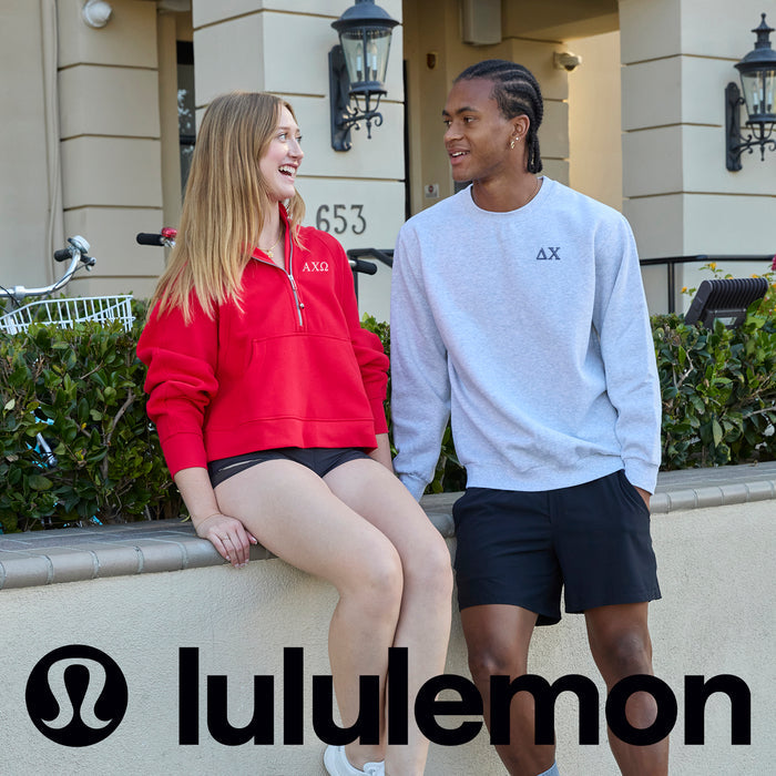 Theta Tau lululemon Scuba Oversized Half-Zip Hoodie - True Red