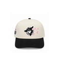 TORONTO BLUE JAYS CHERRY BLOSSOM CHAINSTITCH HAT BLACK / CREAM / CHERRY