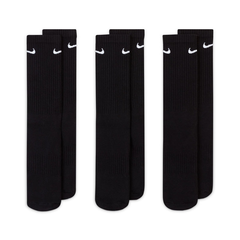 TRAINING CREW SOCKS (3 PK) "BLACK"