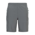 Men's woven cargo shorts, castlerock gray, elastic waist, side cargo pockets