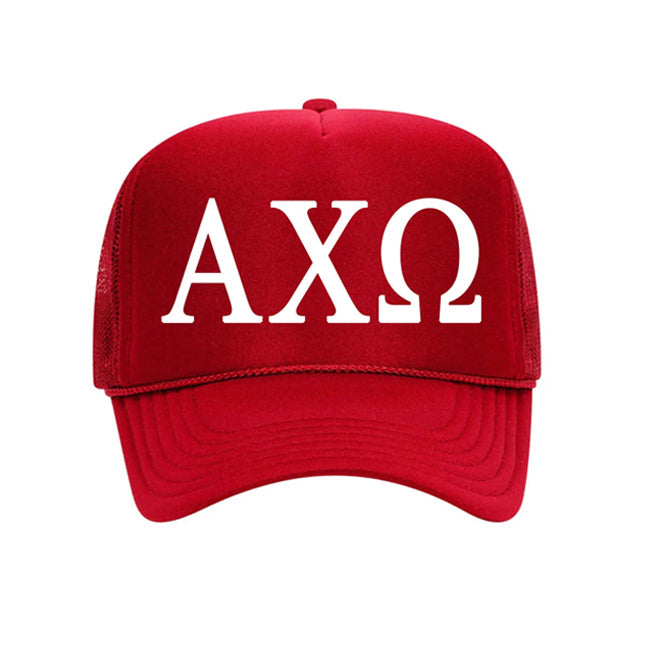 Trucker Hat - Red with White