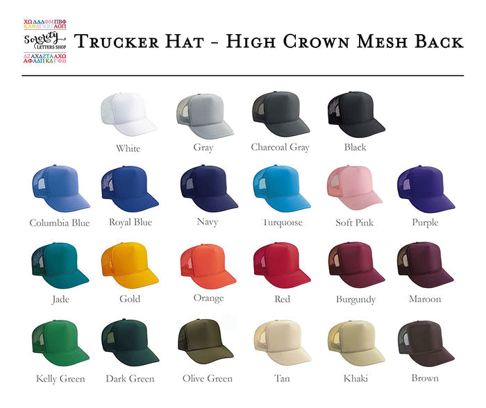 Trucker Hat - Red with White