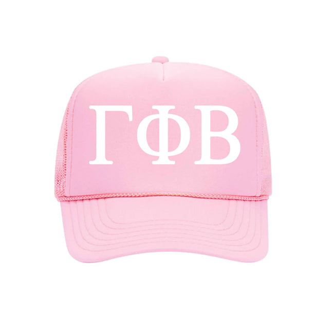 Trucker Hat - Soft Pink with White