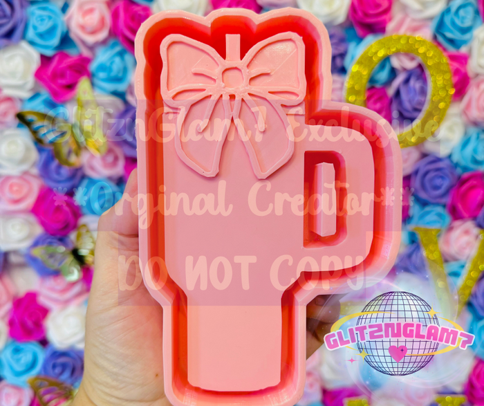 Tumbler Cup w/ Bow Silicone Mold