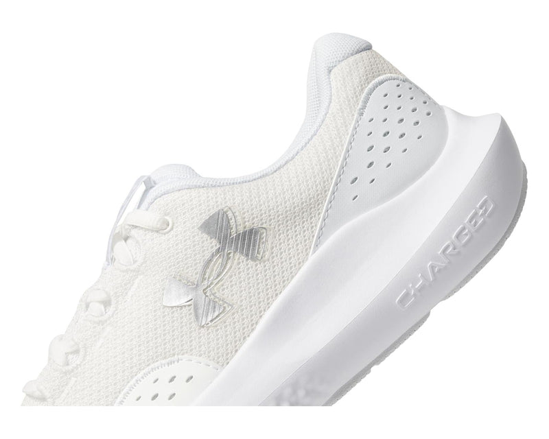 Under Armour Women's Surge 4 White Metallic Silver 3027007-100