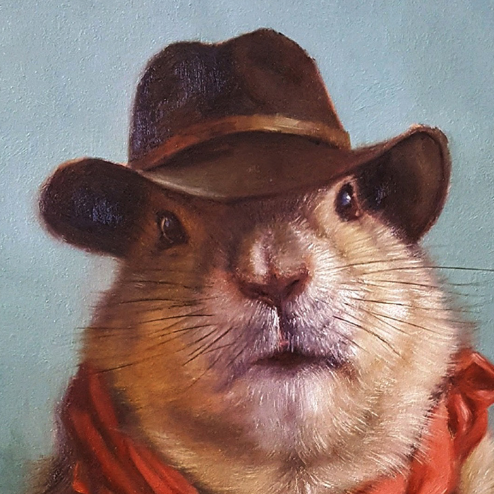 Underground Cowboy: Gallery Wrapped Canvas