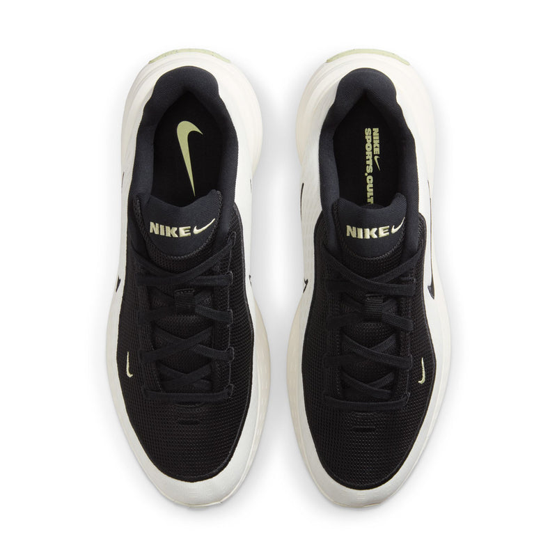 Men's lace-up shoes with black mesh upper, sail collar, NIKE heel logo