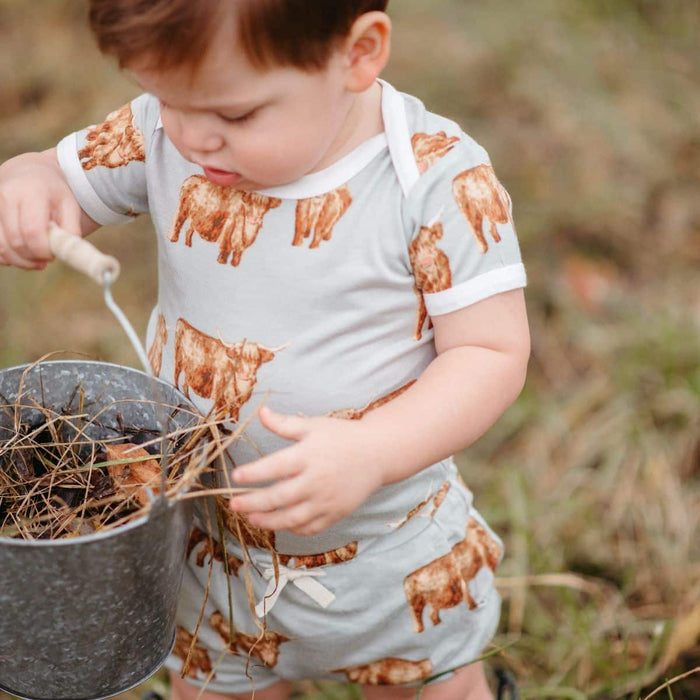 Valais Sheep Bamboo Short Sleeve One Piece