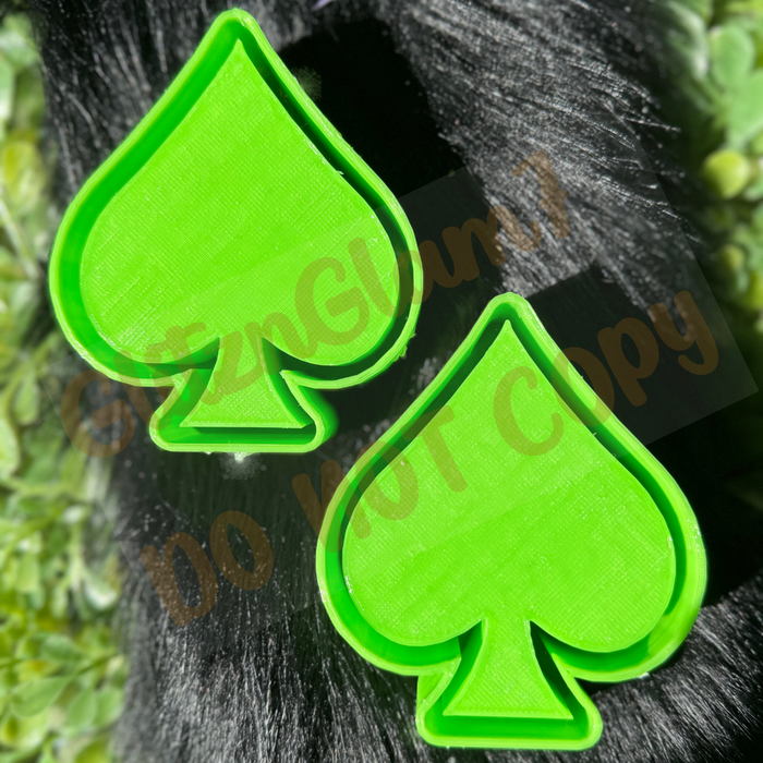 ** Vent Clips ** Spade (Plain) Silicone Mold