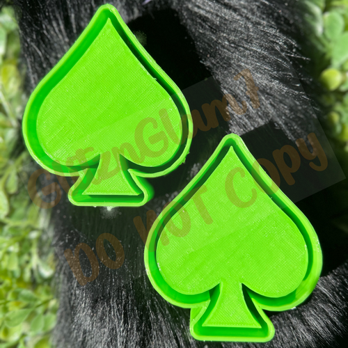 ** Vent Clips ** Spade (Plain) Silicone Mold