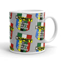 Vintage Karting 1973 Komet World Champion Kart Engines Pattern Coffee Mug