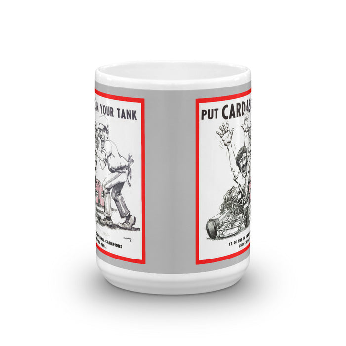 Vintage Karting Cardas Racing Fuel "Put Cardas in Your Tank" Coffee Mug