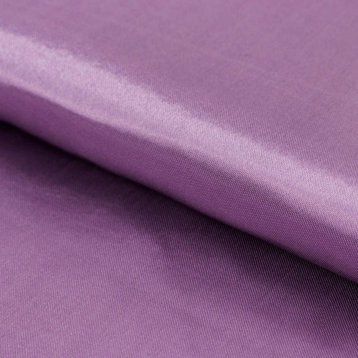 Purple fabric with smooth texture and sheen.
