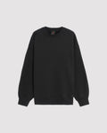 W FLIGHT FLEECE CREWNECK SWEATSHIRT "BLACK"