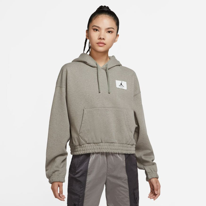 W JORDAN ESSENTIAL FLEECE HOODIE "LIGHT ARMY"