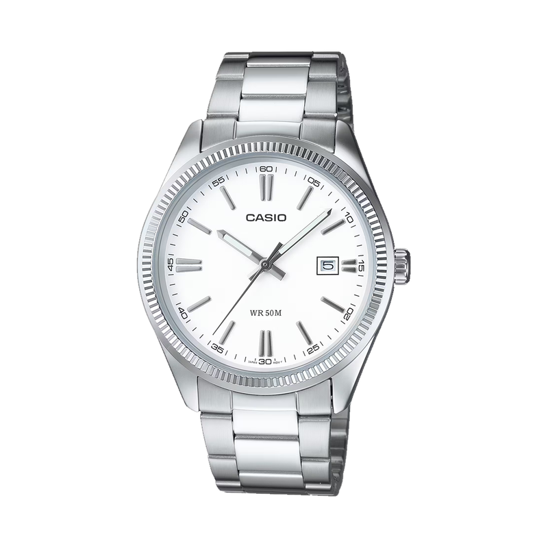 WATER RESISTANT STAINLESS STEEL MTP-1302PD-7A1V
