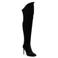 Whitneyy - Vegan Ultra Stretch Suede Black - Street Sole - Thigh Variant Two