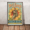 A framed image of Wm. J. Lemp’s Vintage Buck Beer Poster, 1886