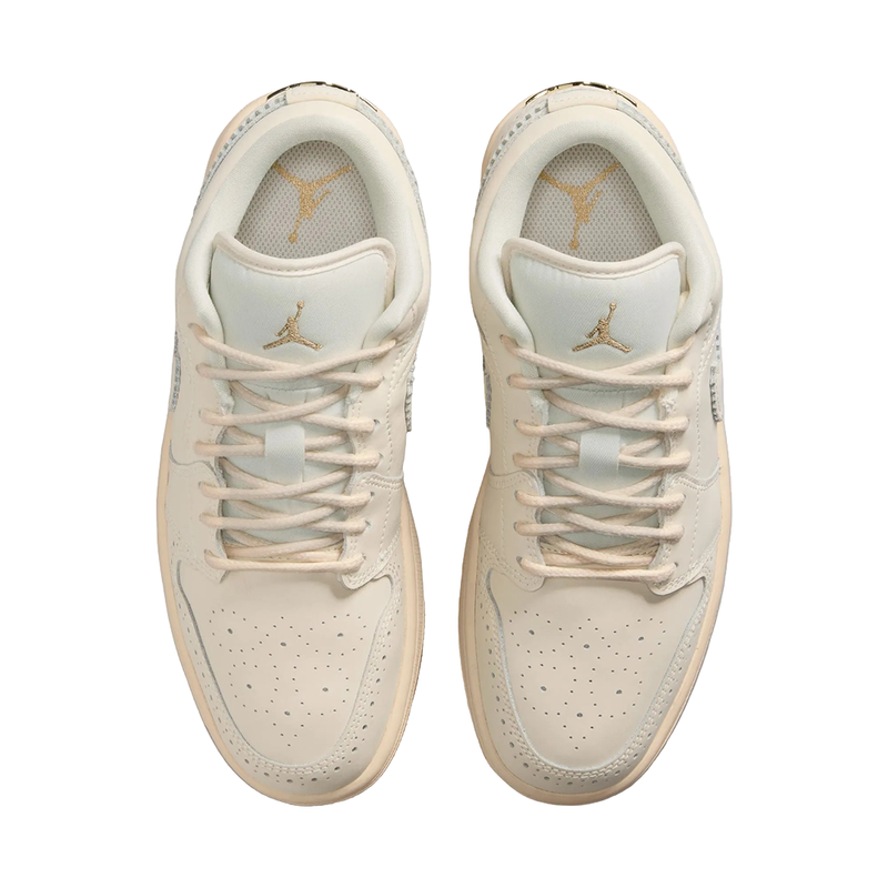 WOMEN'S AIR JORDAN 1 SE "BROGUE" CHALK/METALLIC GOLD
