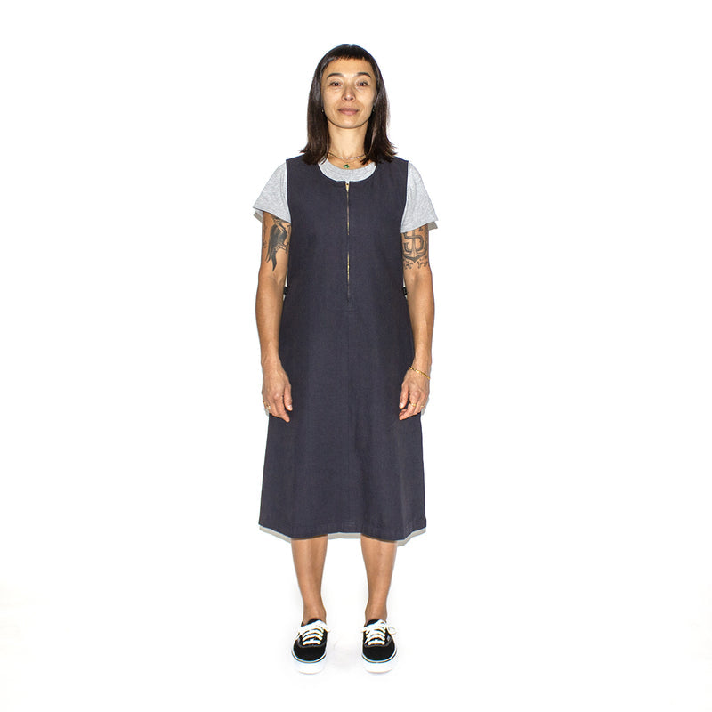 Gramicci | Women's Canvas Mid-Length Dress Style # G3FW-J081 Color : Dusty Black