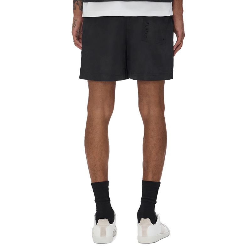 WORDMARK OUTLINE SWIM SHORT BLACK