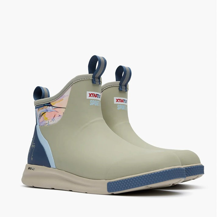 XtraTuf Men's Guy Harvey Sailfish ADB Sport Boot XADSMG10 Stone  Sunset Sailfish
